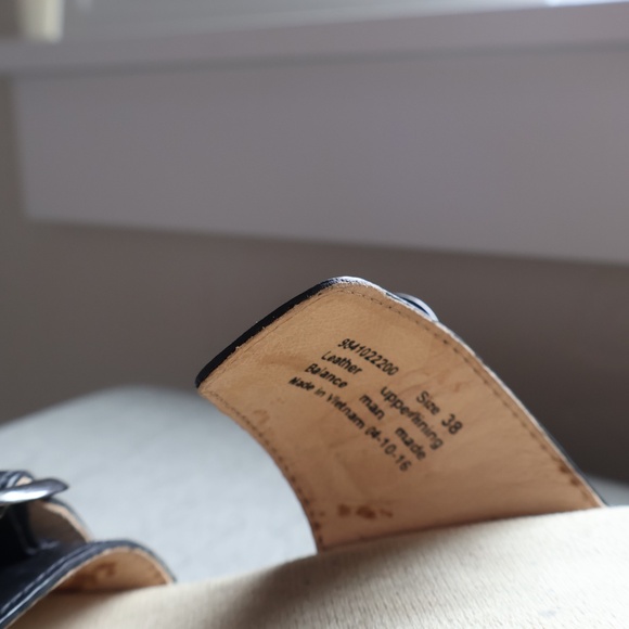 Dansko Sophie Wedge Sandals Womens EU Size 38 (Approx. 7.5-8) Black Leather - Picture 6 of 7